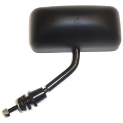 F1 Style Side Wing Mirror - Black - Flat Glass - Swivel Mount