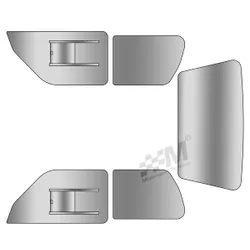 Peugeot 106 Series One 1 Polycarbonate Window Kit +Sliders CLEAR Plastic Perspex
