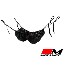Motamec Racing Helmet Hammock Holder Net BLACK Adjustable Rollcage straps