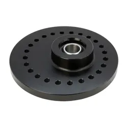 Escort Mk2 Alloy Top Mount Eccentric Small Hole Anodized Black Spherical Bearing