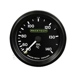 Racetech Mechanical Oil Temperature 52mm Gauge 7Ft Probe