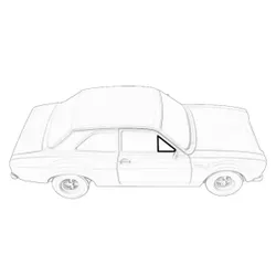 NEW For Ford Escort Mk1 Front Window Quarter Light Seal Rubber Replacement PAIR