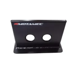 Motamec Universal Black Alloy Twin Facet Fuel Pump Mounting Bracket Vertical