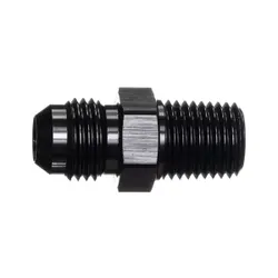 Motamec AN -6 AN6 JIC to 1/4" NPT Straight Aluminium Alloy Fitting Adapter Black