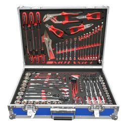 Motamec Hand Tools Kit - Blue Case Red Foam