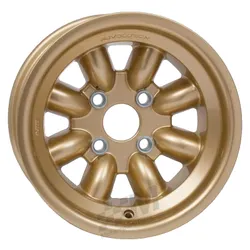 Revolution 8 Spoke Alloy Wheel 8x13 ET-12 Gold Group 4 Fitting Escort Minilite Style