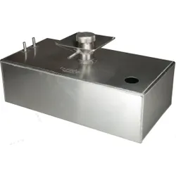 OBP 4 Gallon Square Aluminium Fuel Tank with Splash Bowl & Sender Hole OBPFTSSB01