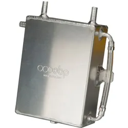 OBP 2 Litre Square Bulk Head Mount Oil Catch Tank OBPCT002