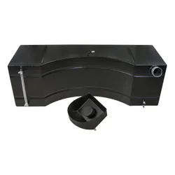 Escort Mk1 Mk2 Alloy Fuel Tank 12 Gallon Baffled - Push On Powder Coated Black