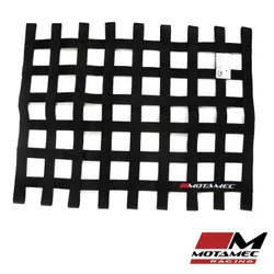 Motamec Racing Driver Window Net Rectangle BLACK