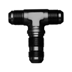 Motamec AN JIC -10 AN10 Flare Union Bulkhead Tee T-Piece Alloy Fitting Adapter Black