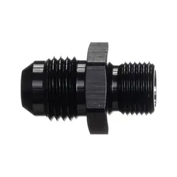 Motamec AN -6 AN6 JIC to M12x1.0 Metric Thread Alloy Fitting Adapter Black