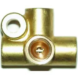 Automec Brake Pipe Brass Union Fitting 4 way female 3/8" UNF