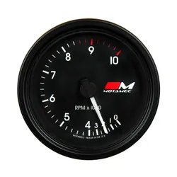 Motamec Tachometer Rev Counter Gauge 80mm Electronic Stepper Motor Back Light