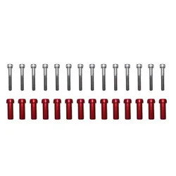 Duratec Engine Cam Cover Bolt & Alloy Sleeve Washer Set - Red