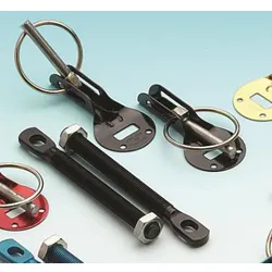 Alloy Competition Bonnet Pin Kit - Black