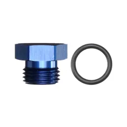 Motamec AN JIC -6 AN6 Flare Plug with O Ring Seal Blanking Fitting Alloy Adapter