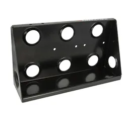 Motamec Alloy Twin Facet Fuel Pump & Filter King Mounting Bracket Vertical Black