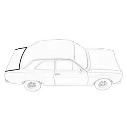 NEW For Ford Escort Mk1 Boot Seal Surround Rubber Replacement