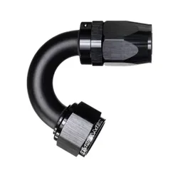 Motamec AN -12 AN12 JIC 150 Degree Swivel Hose End Alloy Fitting Oil Black