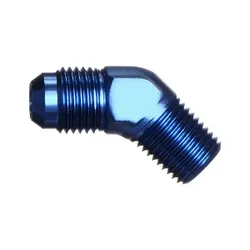Motamec AN JIC -6 AN6 To 1/4" NPT 45 Degree Alloy Adapter Fitting