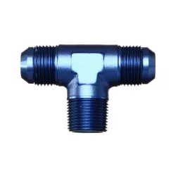 Motamec AN JIC -12 AN12 To 3/4" NPT Flare Tee On Branch Alloy Adapter Fitting