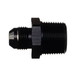 Motamec AN -8 AN8 JIC to 3/4" NPT Straight Aluminium Alloy Fitting Adapter Black