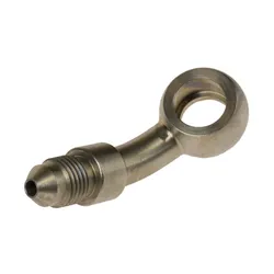 Motamec -3 AN 3/8 UNF - 3/8 or M10 Long 45 Degree Stainless Steel Banjo Fitting