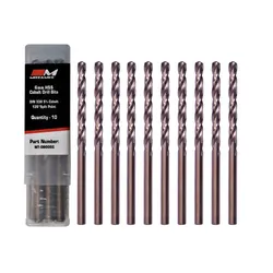 Motamec 6mm x 10 Pack Cobalt M35 HSS Drill Bits Set High Quality DIN338 Bit box