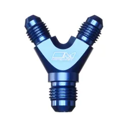 Motamec AN -6 AN6 x AN -4 AN4 x AN -4 AN4 Y Adapter 3 Way Aluminium Fitting