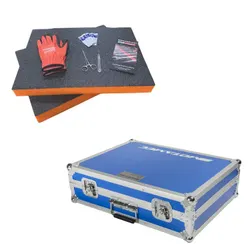 Motamec MTB-200 Flight Case Blue -Orange Foam