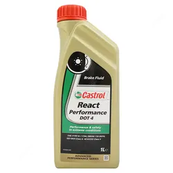 Castrol React Performance Brake Fluid Dot 4 1lt 265 Degree Wet Boiling Point