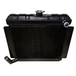 Escort Mk1 Mk2 Alloy Radiator Classic Header Ford Duratec Engine Fitting - Black