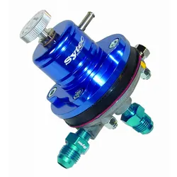 Sytec 1:1 Adjustable Motorsport Fuel Pressure Regulator 22-90Psi JIC6-8mm Blue MSV003B
