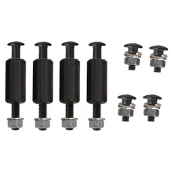 Ford Escort Mk2 Black Bumper Bolts + Sleeves Spacers Set Fixing Kit