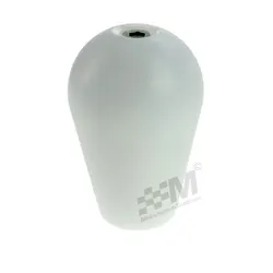 Quaife Type Nylon Gear Lever Knob with Steel Insert M10x1.5mm Thread - White