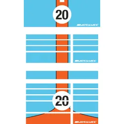 Motamec PRO94 Tool Chest Gulf Racing Magnetic Sticker Decal Set