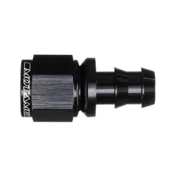 Motamec -8 AN8 Straight Push On Hose End Alloy Fuel Oil Fitting Black