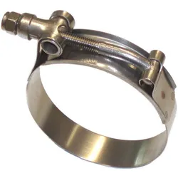 Stainless Hose Clamp T-Bolt 23-25mm Diameter Heavy Duty Pipe Silicone