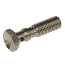Motamec M10 x 1.25mm 39mm Long Stainless Steel Twin Banjo Bolt Brake Fitting