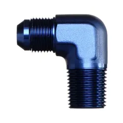 Motamec AN JIC -8 AN8 To 1/2" NPT 90 Degree Alloy Adapter Fitting