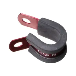 Motamec AN -6 AN6 9.5mm ID Cushioned P Clip Hose Clamp Rubber Aluminium