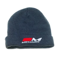 Motamec Racing Fleece Plain Beanie Hat - Knitted Gray