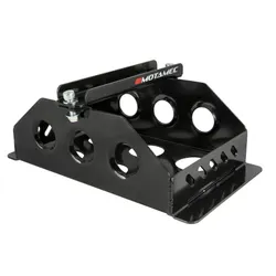 Motamec Alloy Race Battery Tray Red Top 30 Flat Mounting Box - Black