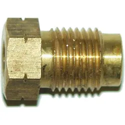 Automec Brake Pipe Brass Union Fitting Male M10x1 Short 3/16