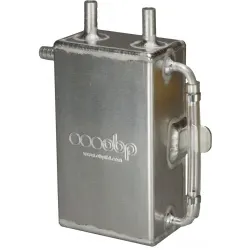 OBP Baffled 1 Litre Square Bulk Head Mount Oil Catch Tank OBPCT005