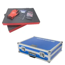 Motamec MTB-200 Flight Case Blue -Red Foam