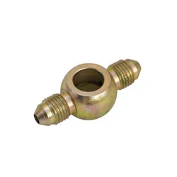 Motamec Brake Fitting Double Banjo Adaptor 3/8 / M10 Bolt to 3/8 UNF Take off -3