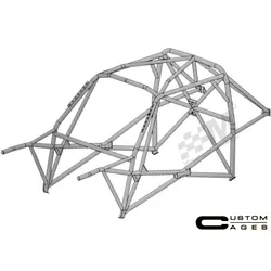 Custom Cages Escort MK2 T45 Multipoint WRC 2014 Spec Full Weld In Roll Cage