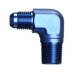 Motamec AN JIC -6 AN6 To 3/8" NPT 90 Degree Alloy Adapter Fitting